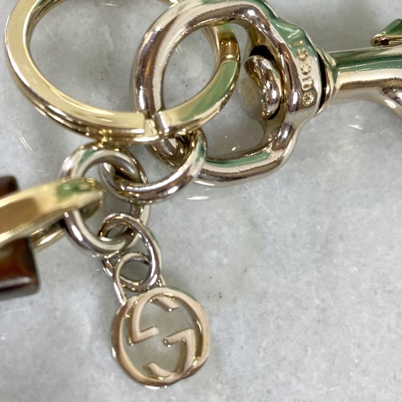 Gucci Alphabet Letter “U” Wooden & Crystal Bag Charm/Keychain - Picture 4 of 10
